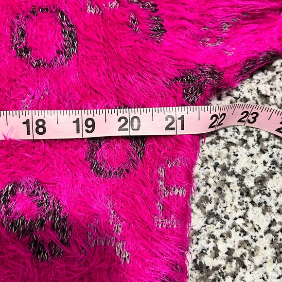 Jon and Anna pink fuzzy number sweater Very good condition. Sz: 2x (runs small) - Picture 7 of 8